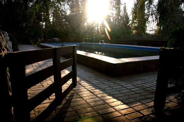 Una hermosa foto de la pileta por estos días, por Marcos Doña