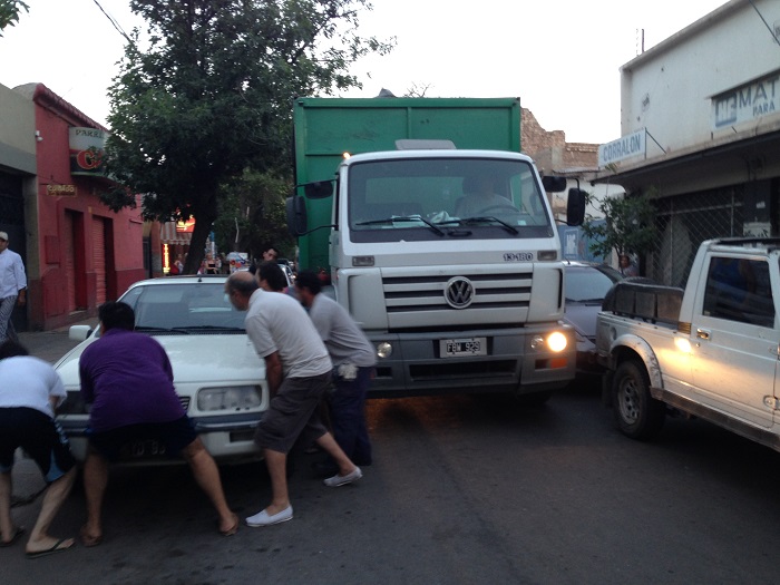Congestión en Viamonte.